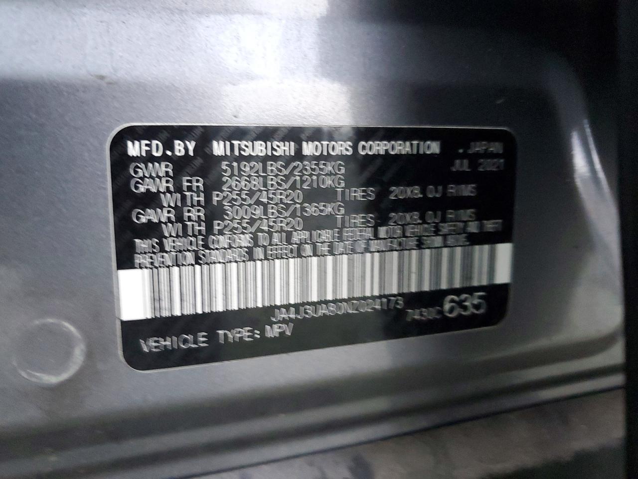 2022 MITSUBISHI outlander