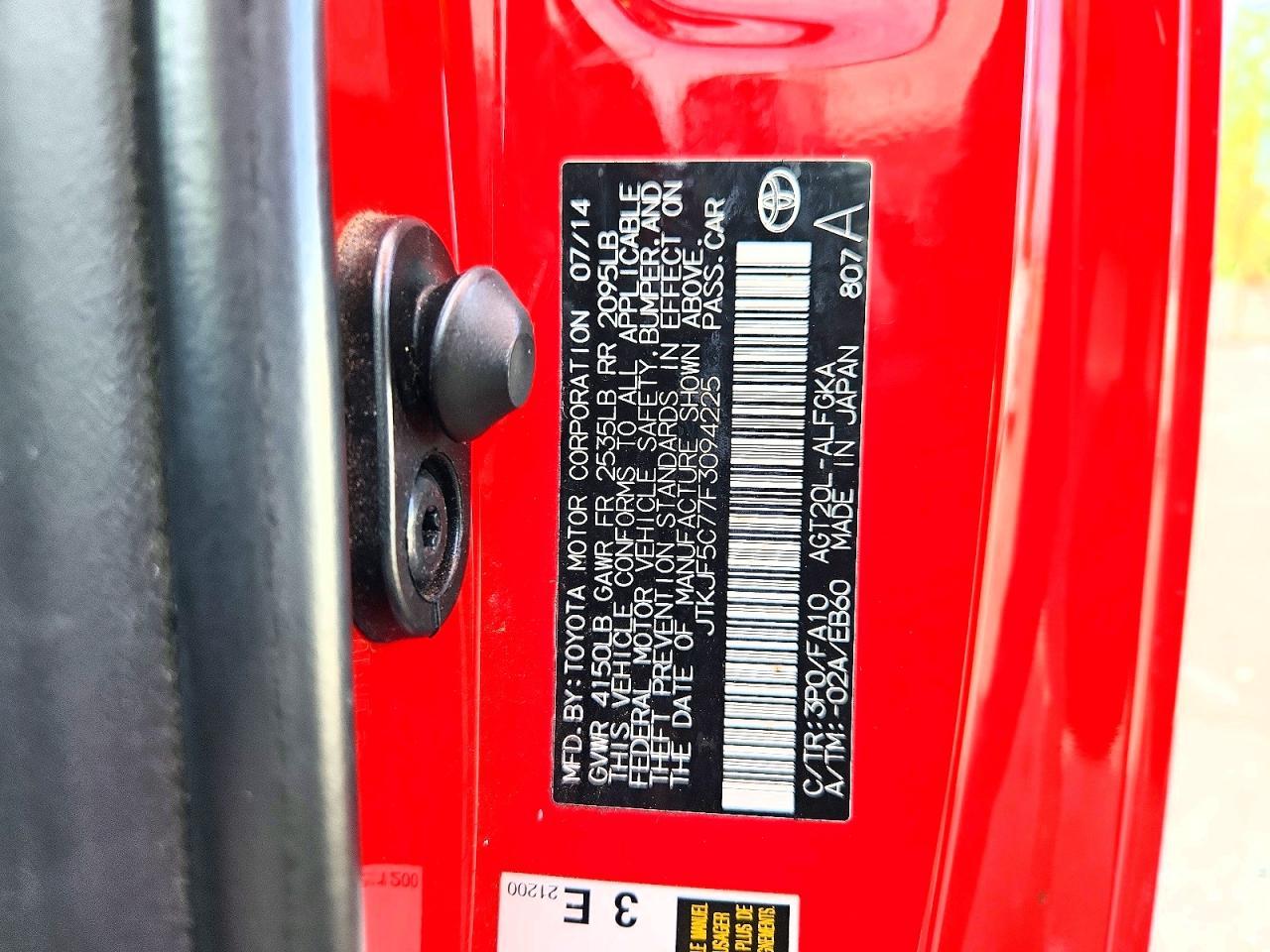 2015 TOYOTA SCION