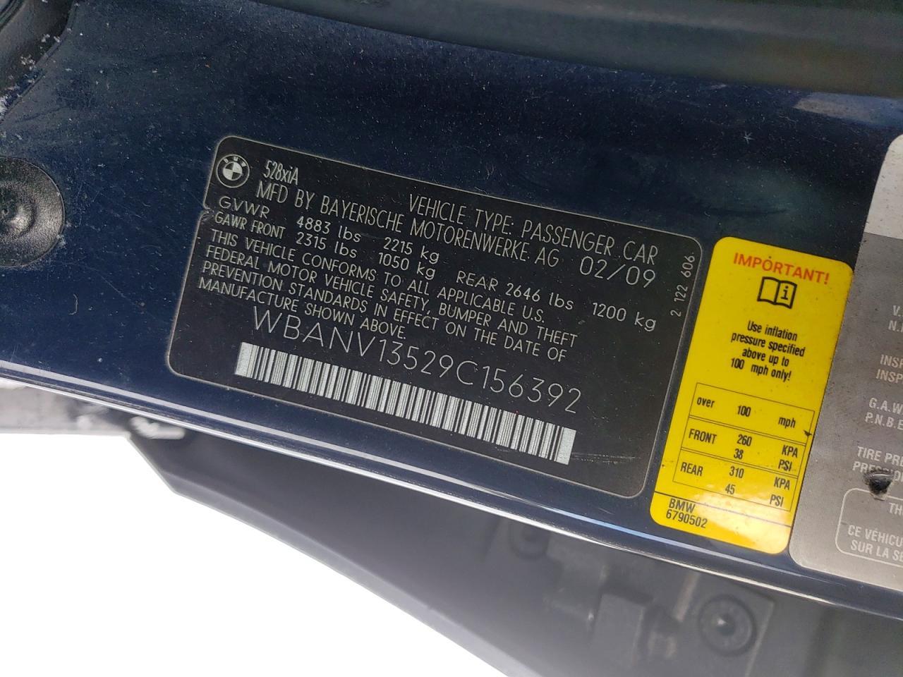 2009 BMW 5 series