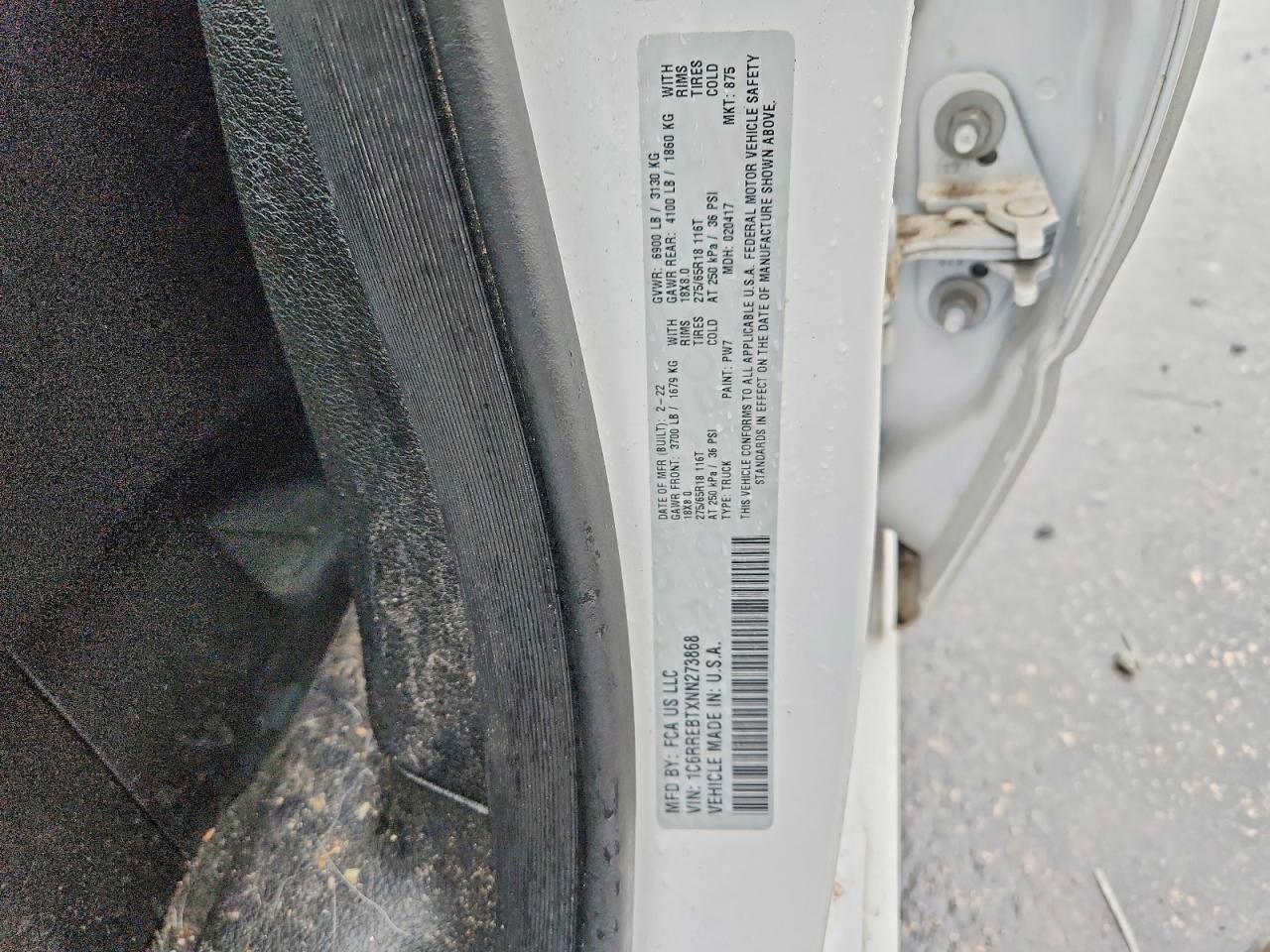 2022 RAM 1500