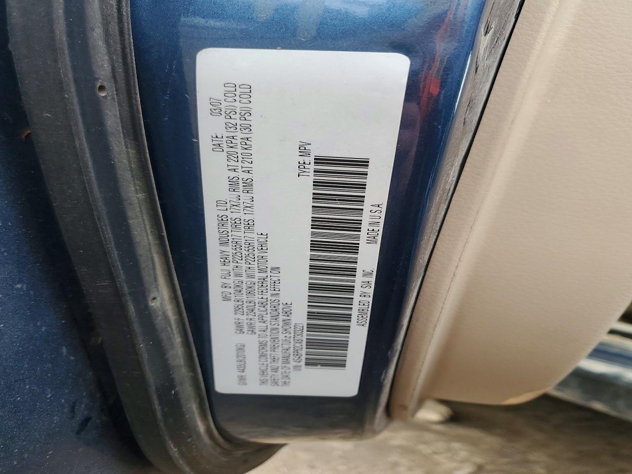 2008 SUBARU Outback