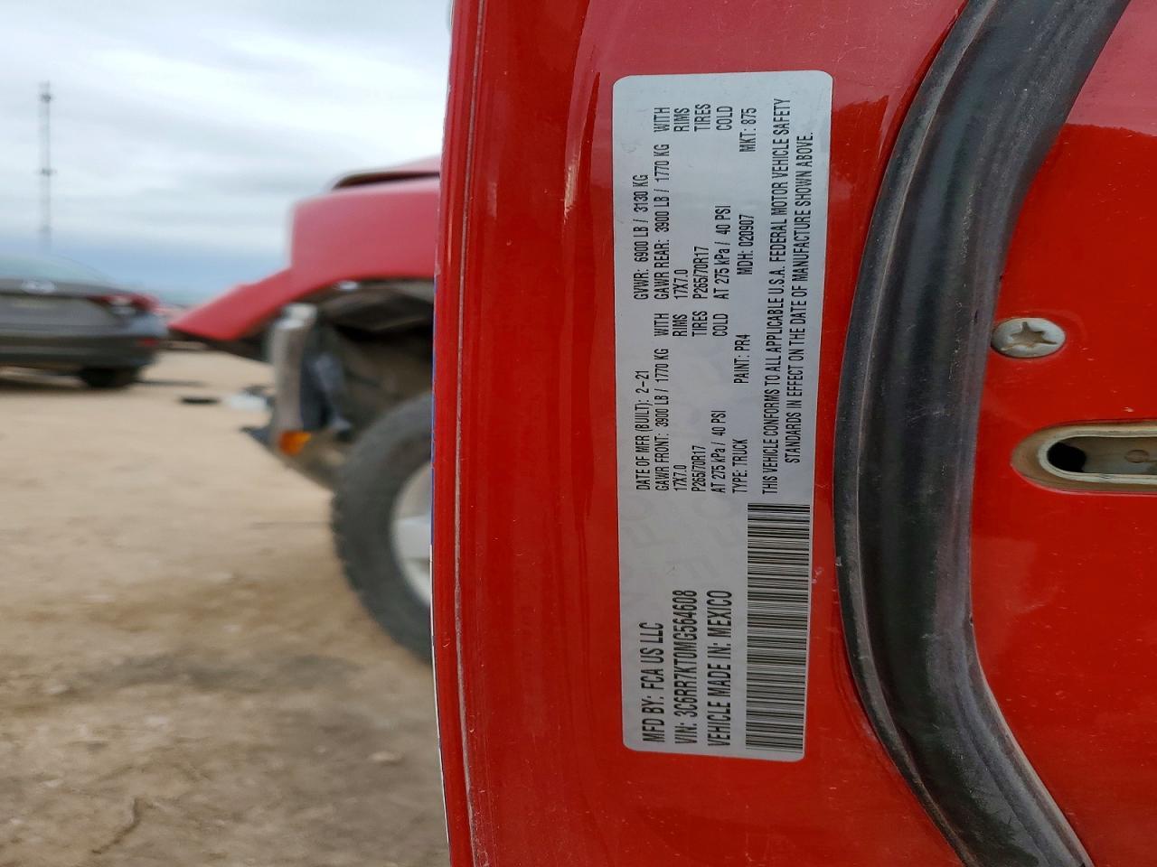 2021 RAM 1500