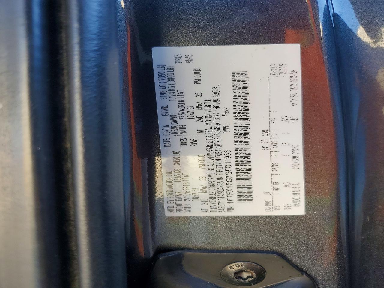 2016 FORD F-150