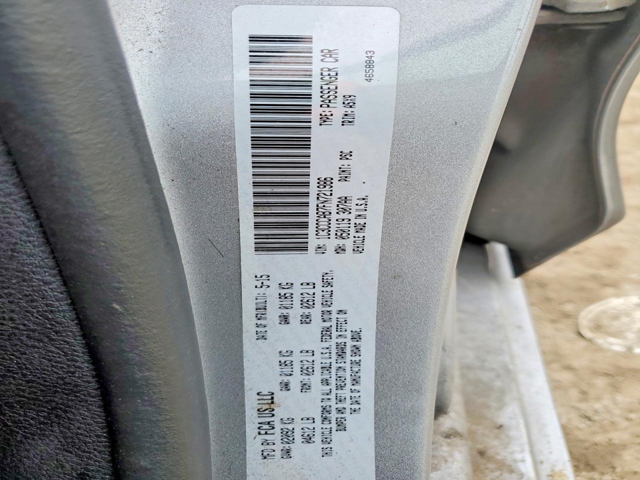 2015 CHRYSLER 200