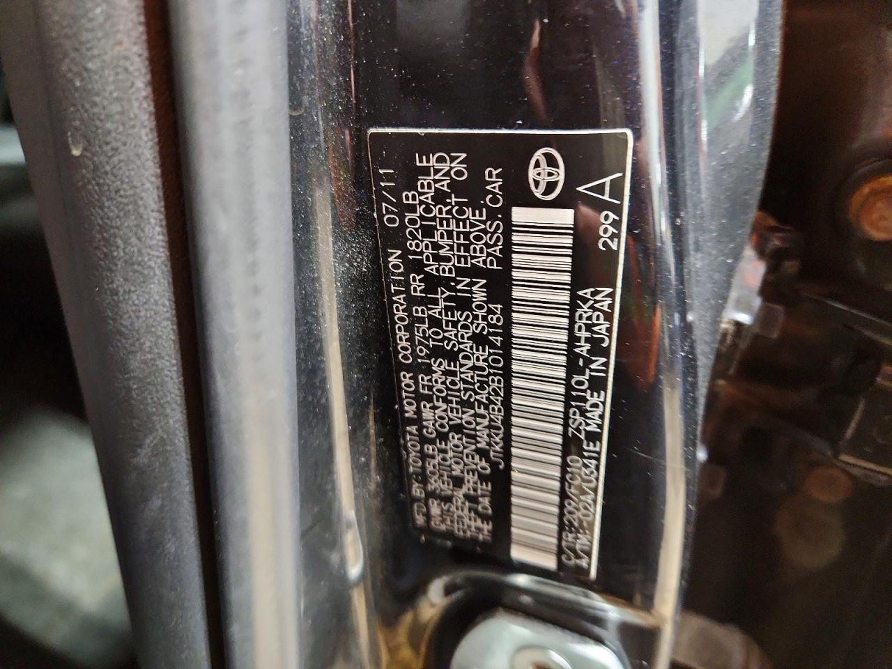 2011 TOYOTA SCION