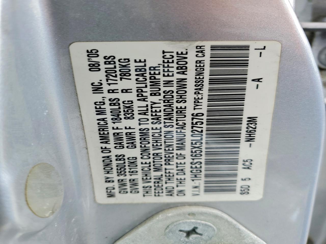 2005 HONDA CIVIC