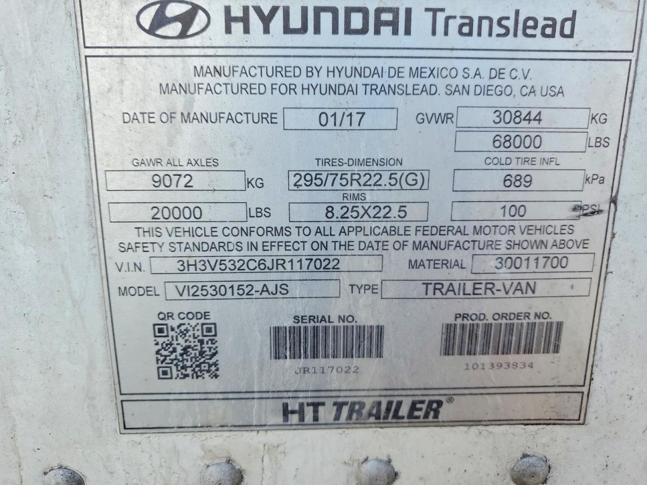 2018 HYUNDAI Translead