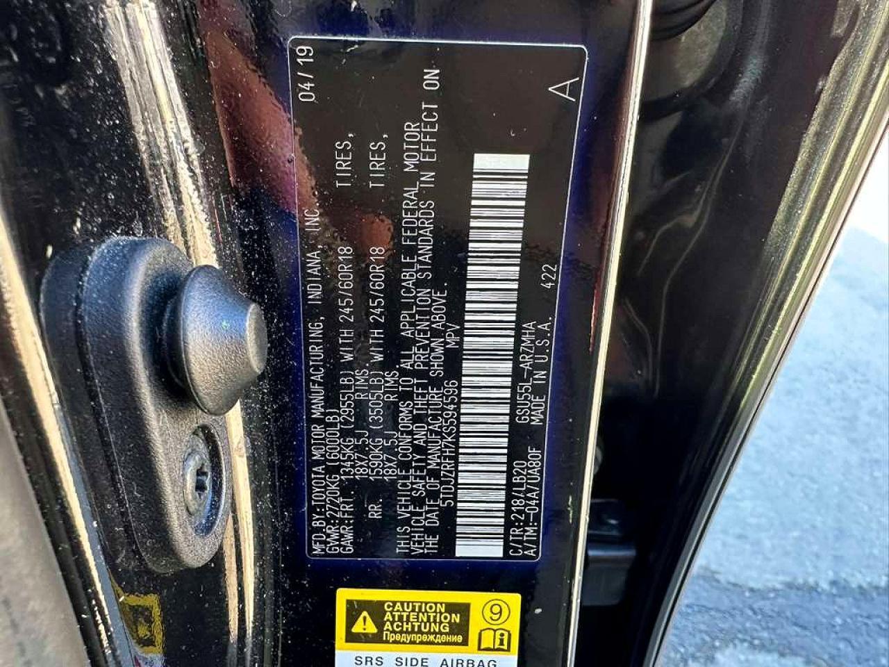 2019 TOYOTA HIGHLANDER