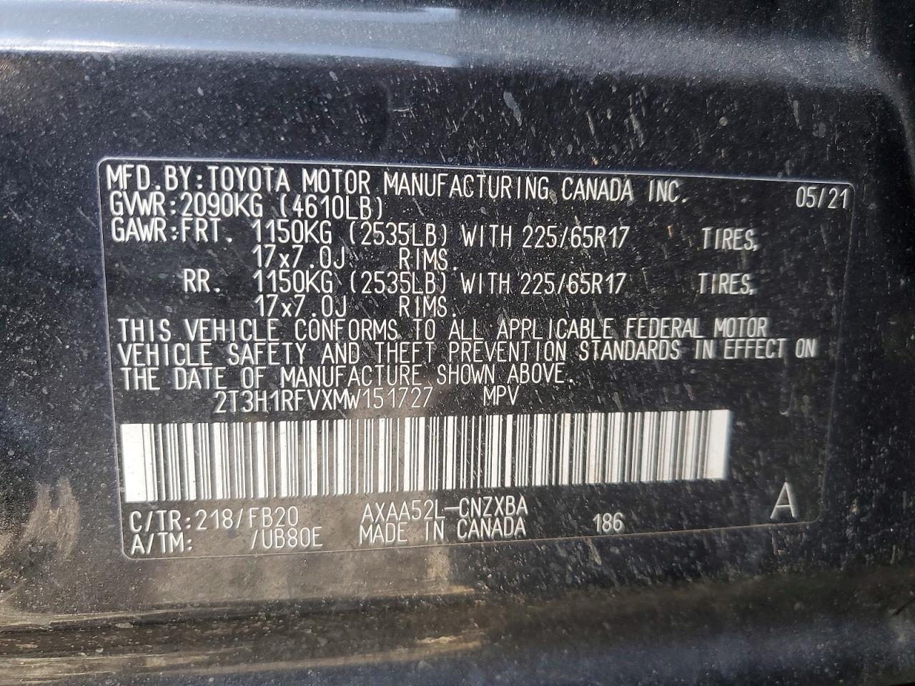 2021 TOYOTA RAV4