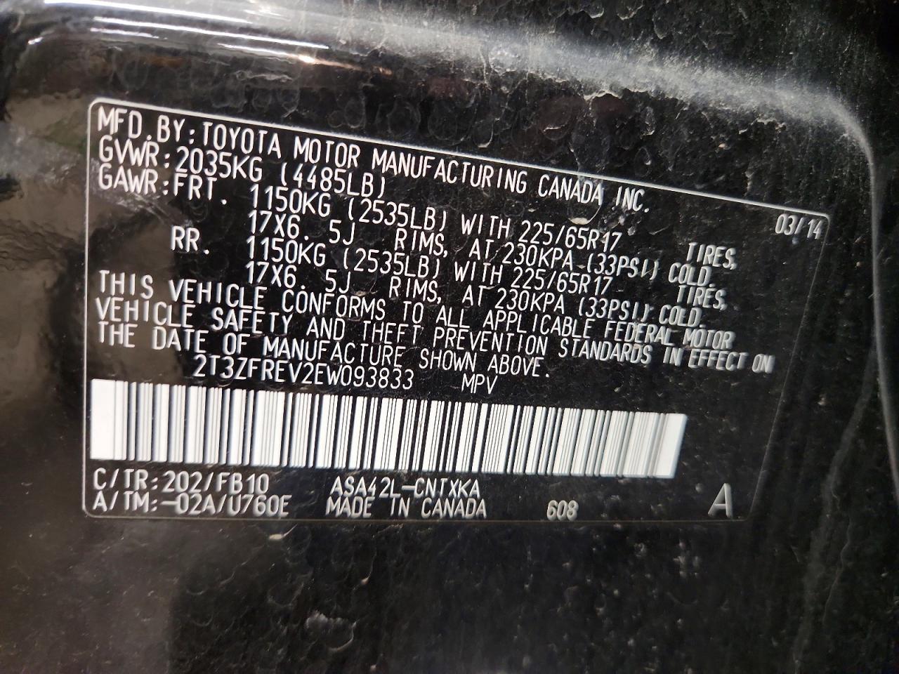 2014 TOYOTA RAV4