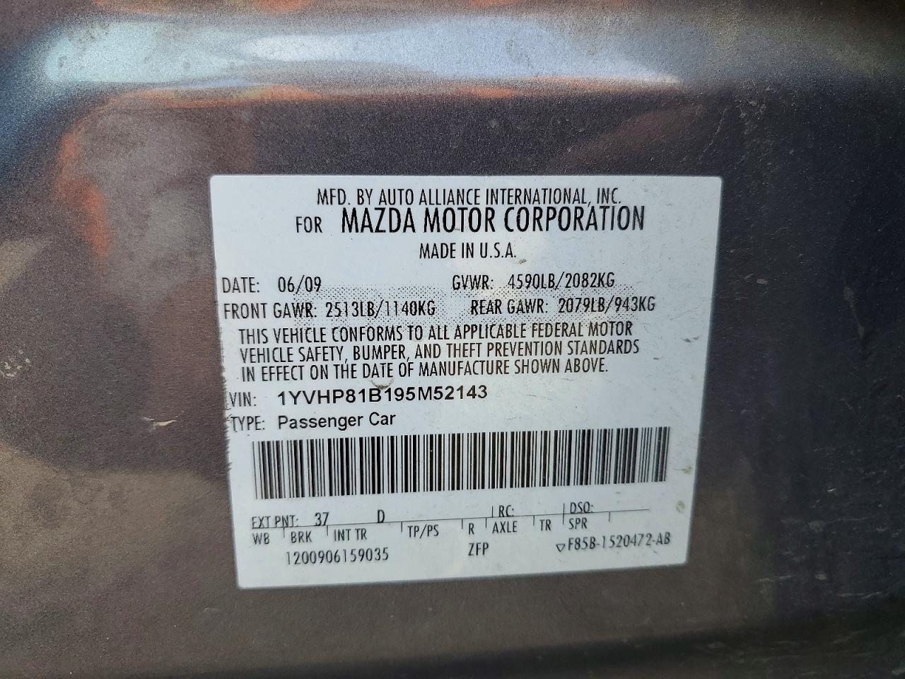 2009 MAZDA 6