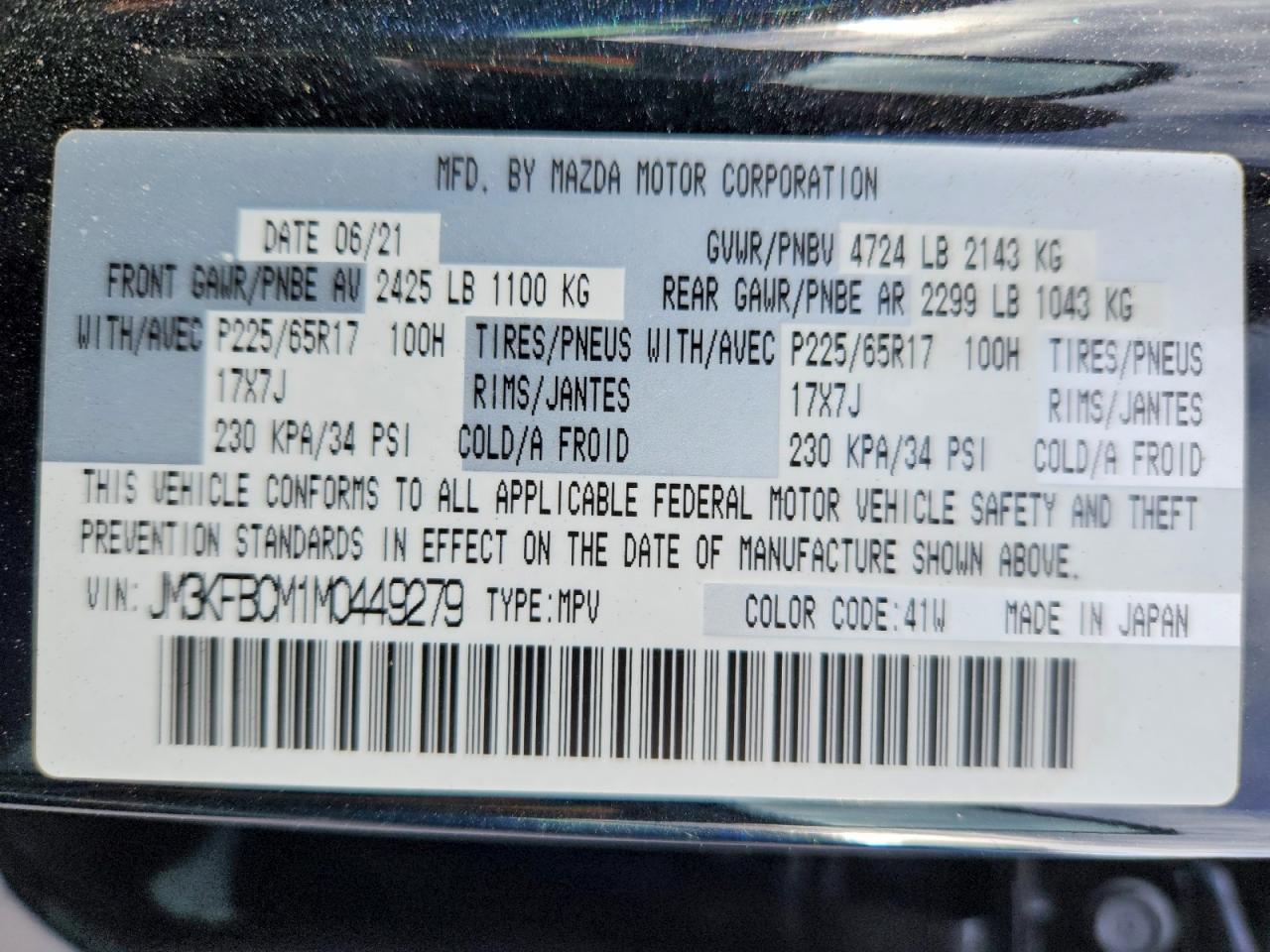 2021 MAZDA CX-5