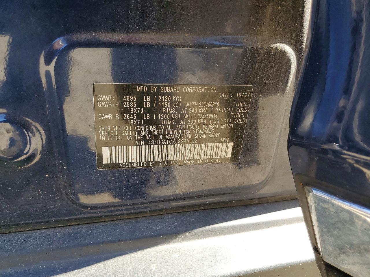 2018 SUBARU Outback