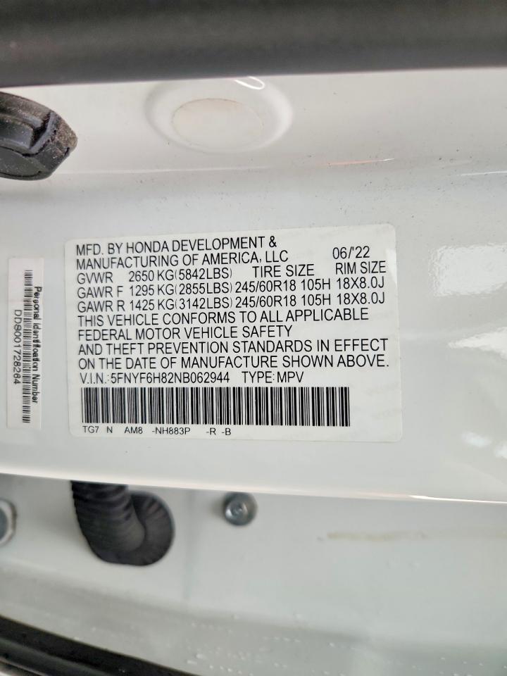 2022 HONDA PILOT