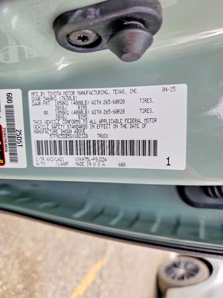 2025 TOYOTA TUNDRA