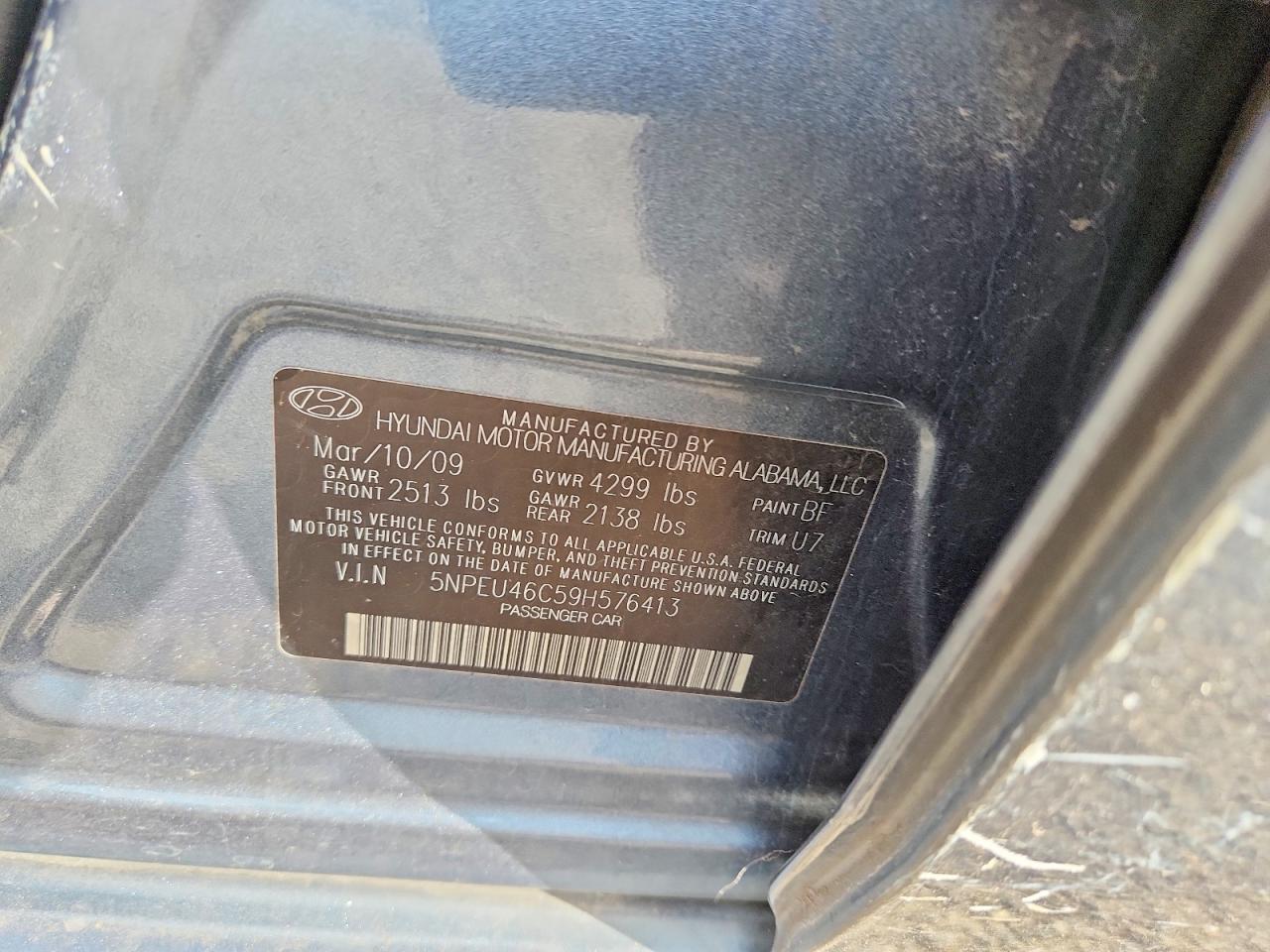 2009 HYUNDAI SONATA