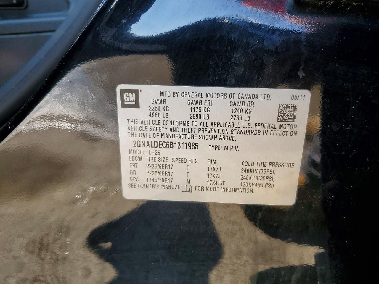 2011 CHEVROLET EQUINOX