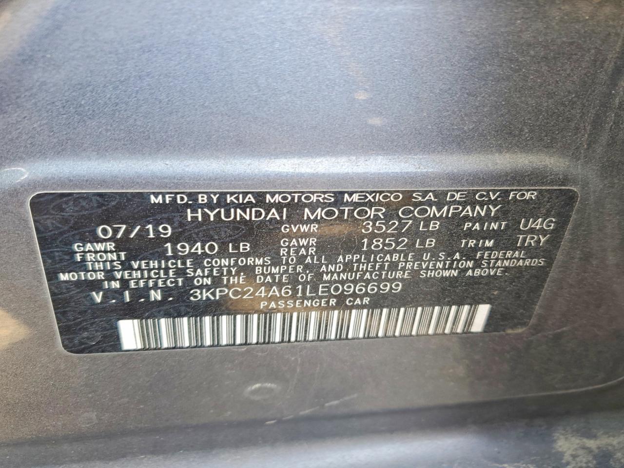 2020 HYUNDAI ACCENT
