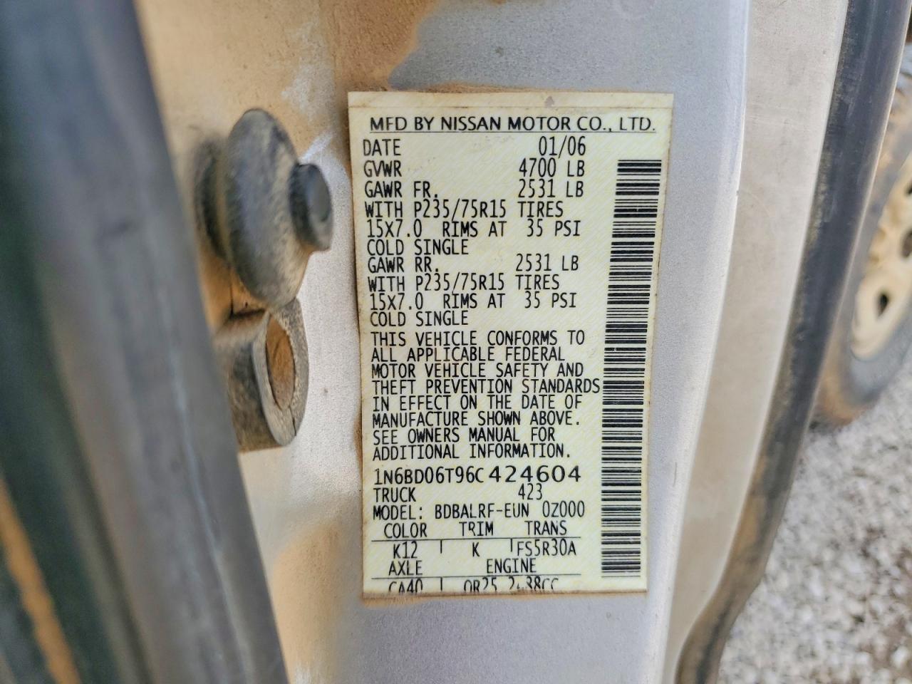 2006 NISSAN Frontier
