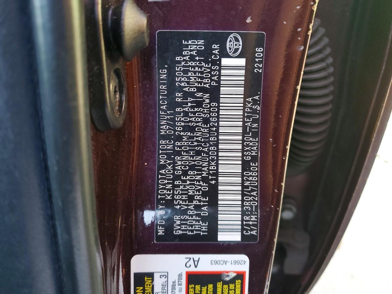 2011 TOYOTA Avalon
