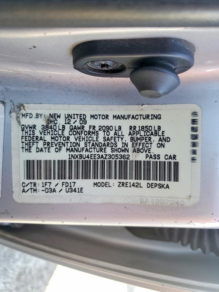 2010 TOYOTA COROLLA