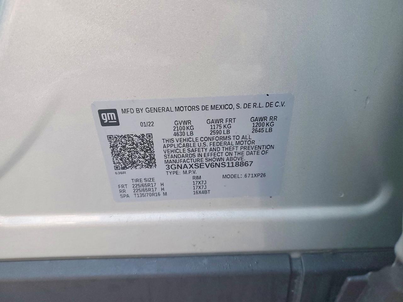 2022 CHEVROLET EQUINOX