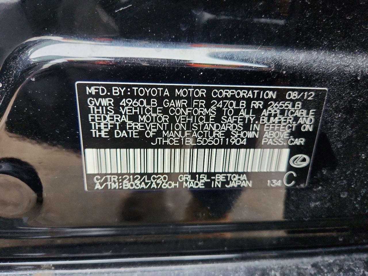 2013 LEXUS GS 350