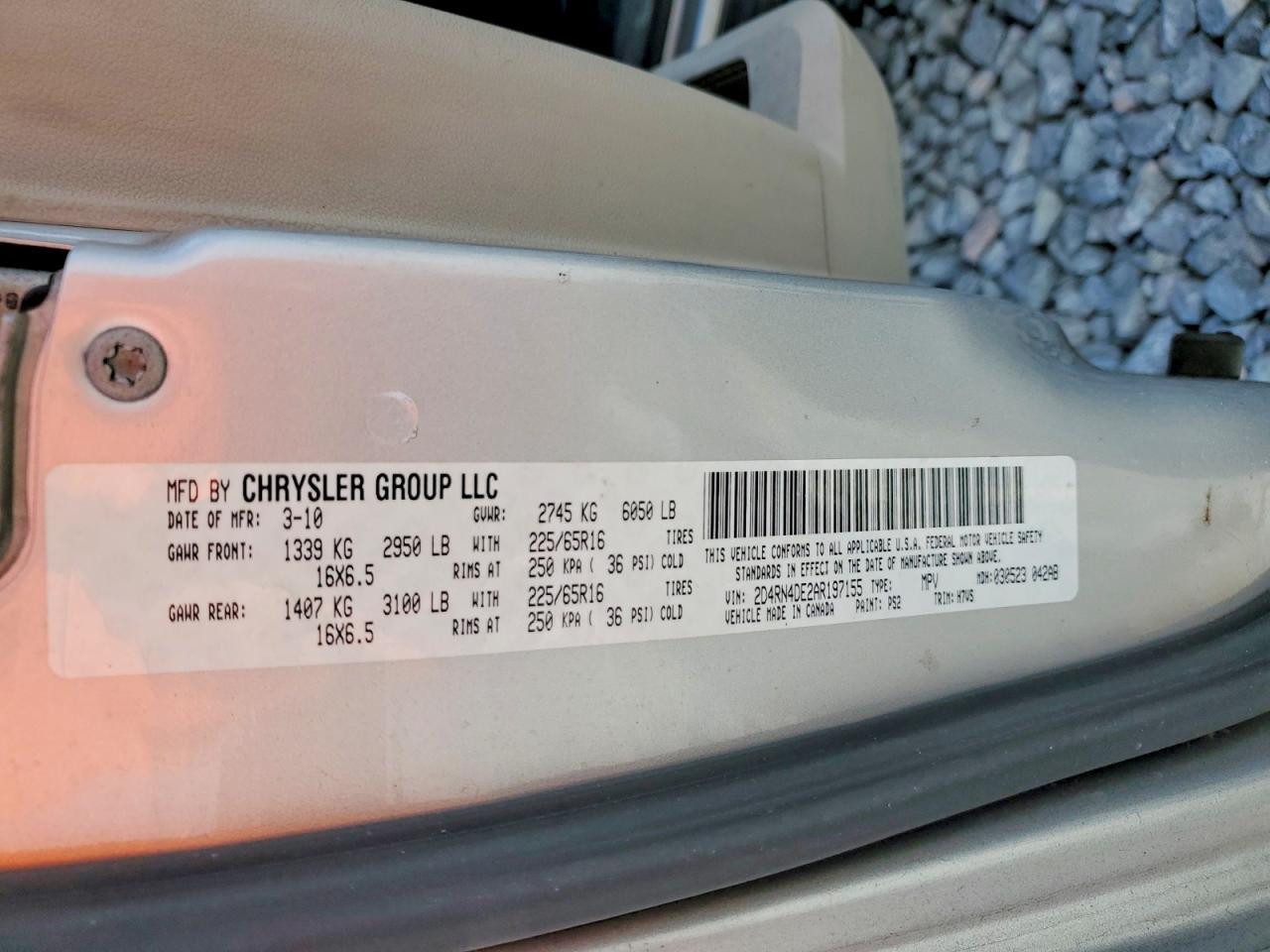 2010 DODGE GRAND CARAVAN