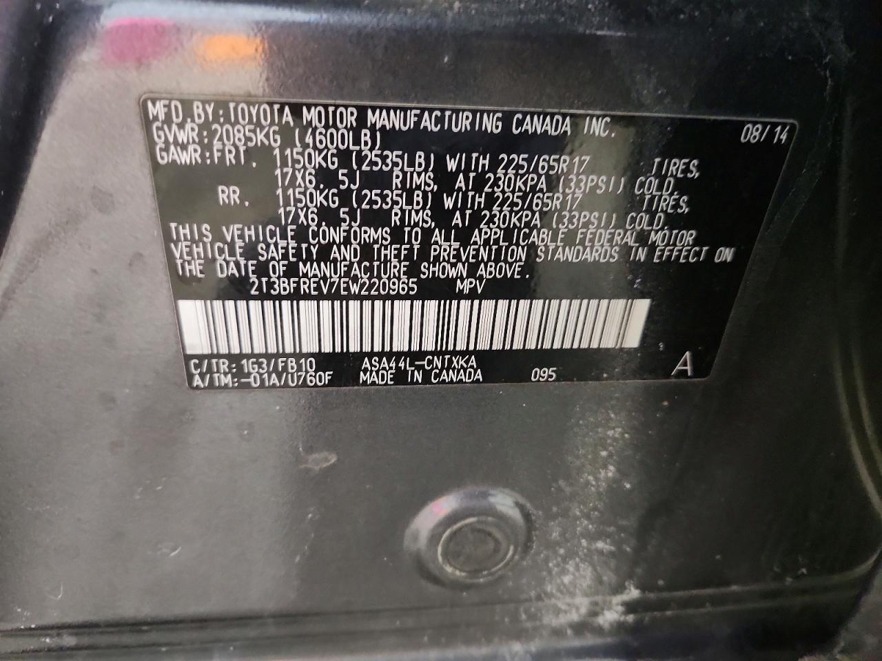 2014 TOYOTA RAV4