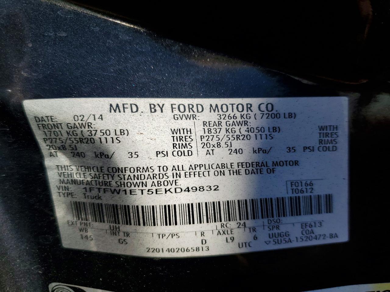 2014 FORD F-150