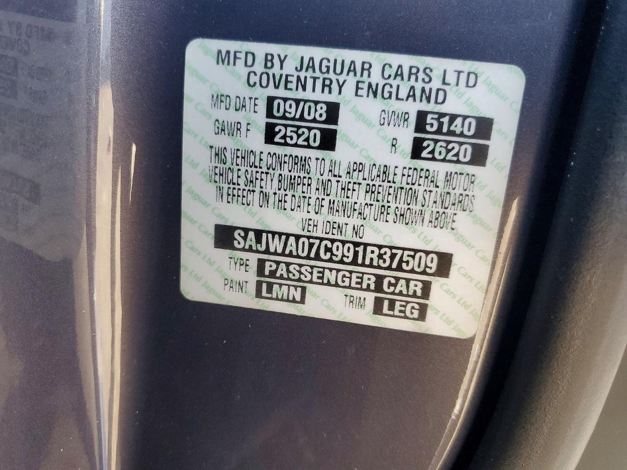 2009 JAGUAR XF