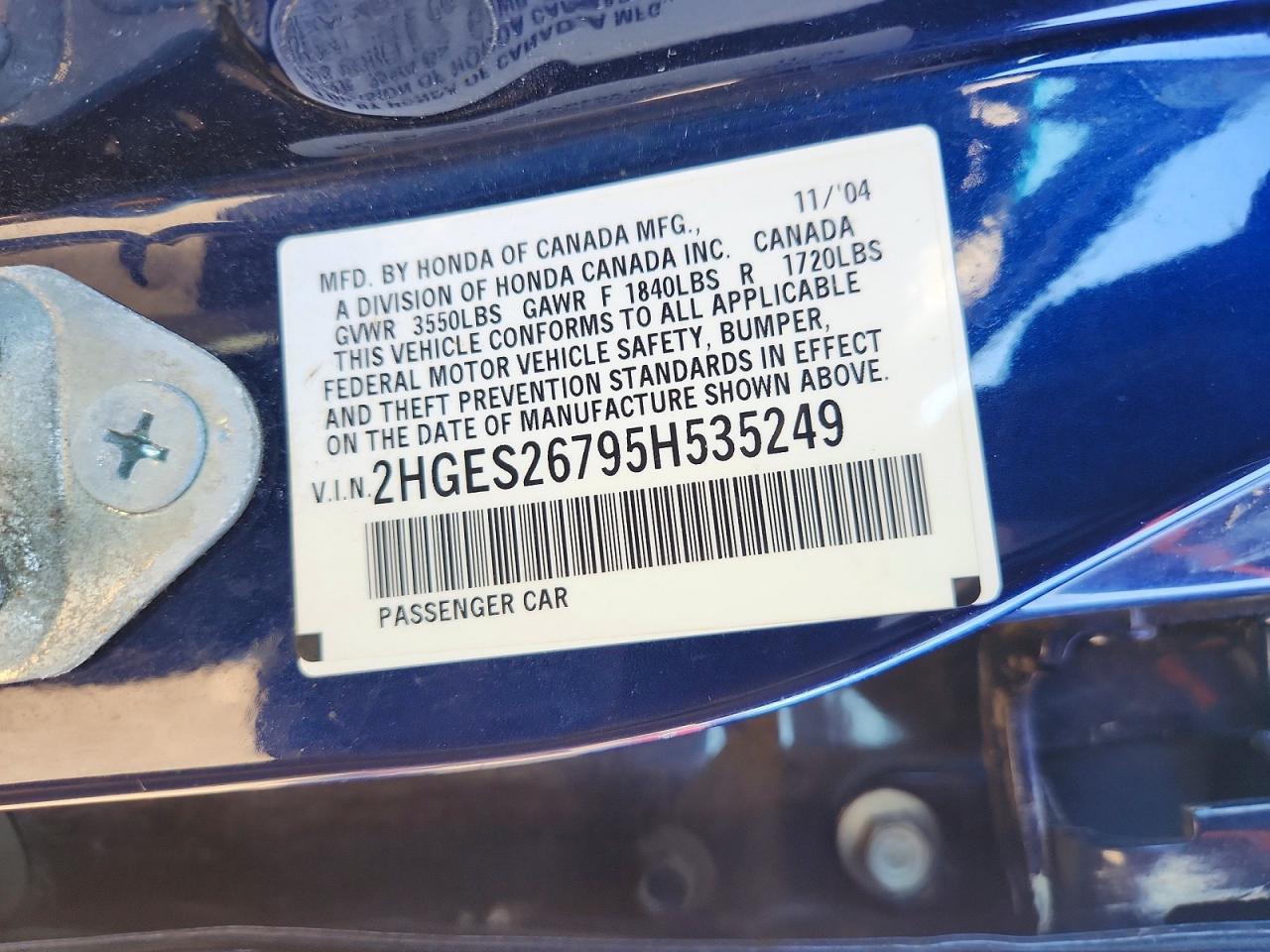 2005 HONDA CIVIC