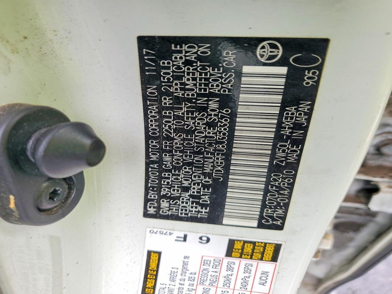 2018 TOYOTA PRIUS