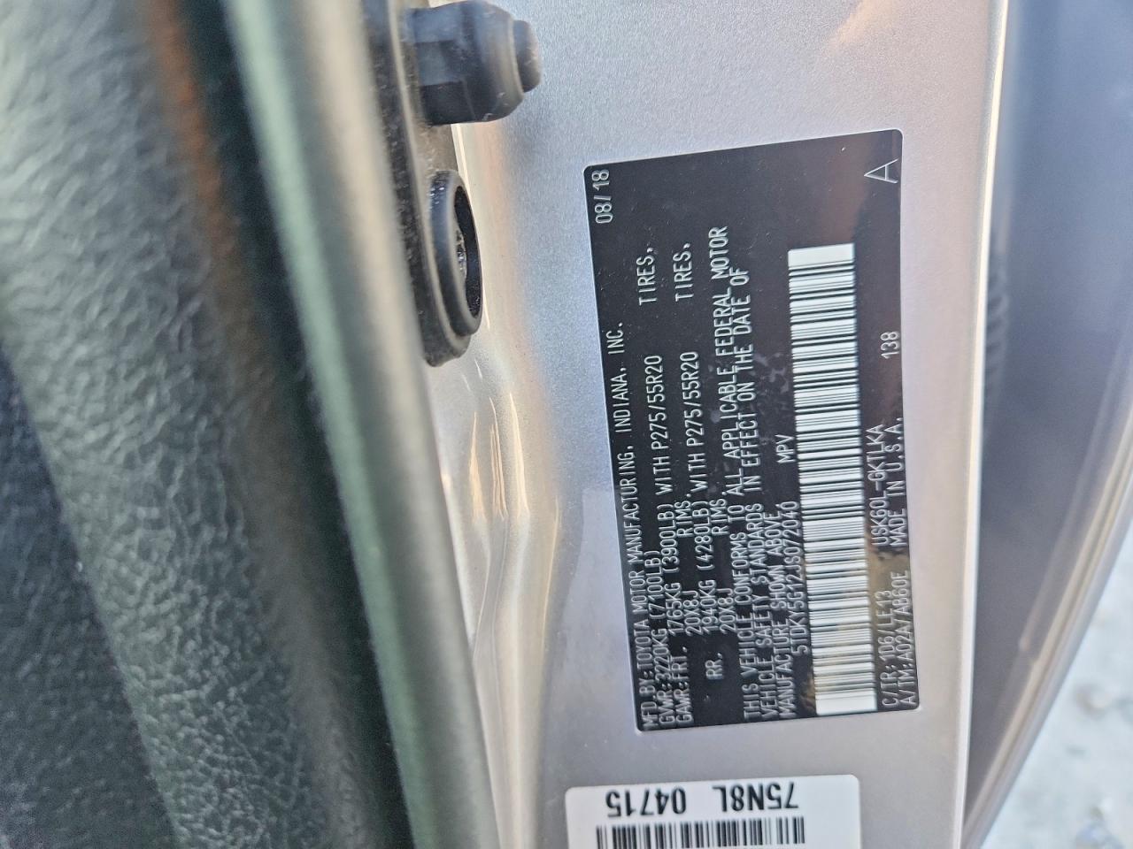 2018 TOYOTA Sequoia