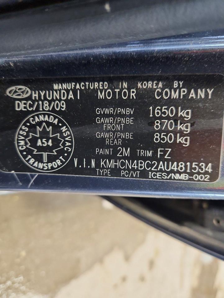 2010 HYUNDAI ACCENT
