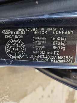 2010 HYUNDAI ACCENT