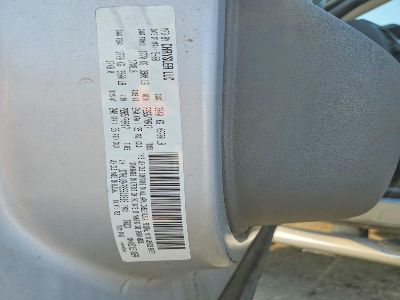 2008 DODGE RAM 1500