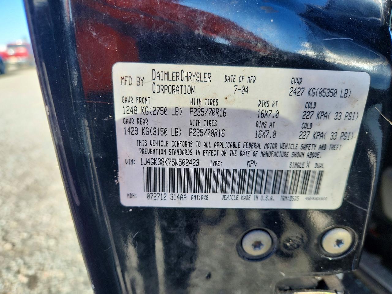 2005 JEEP Liberty