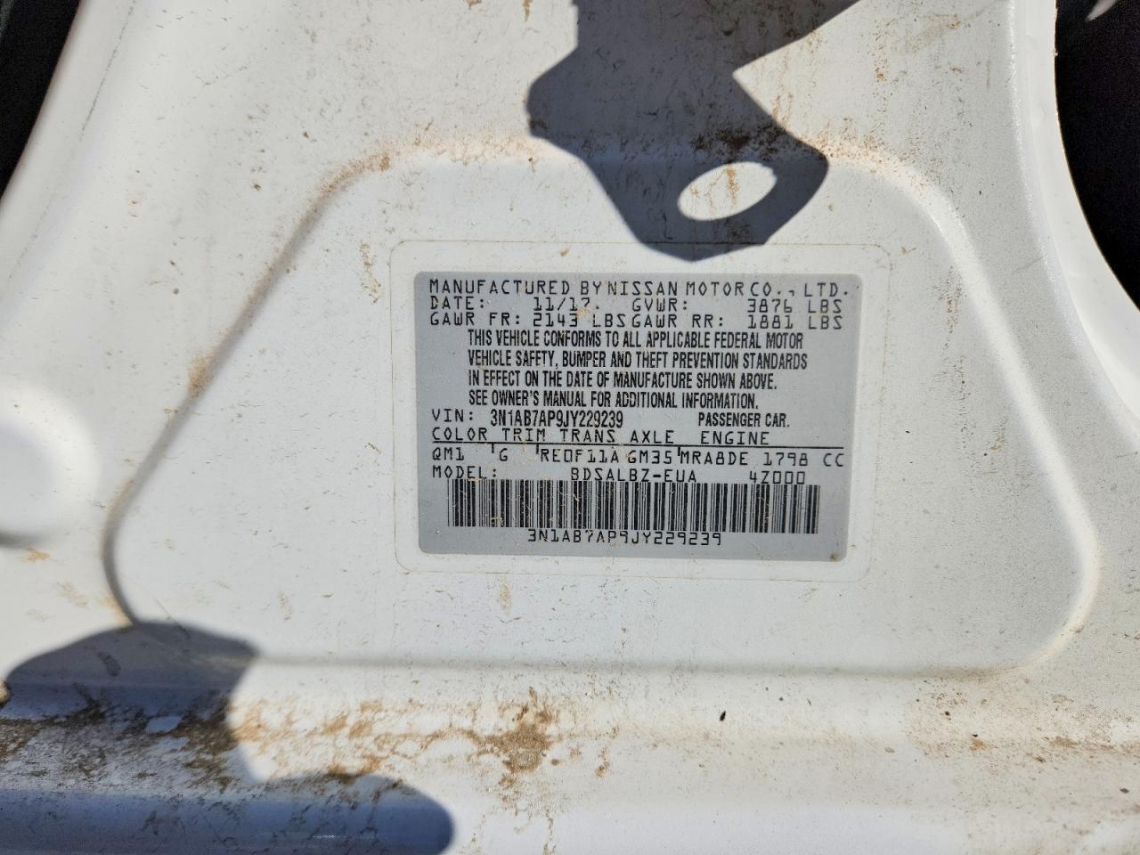 2018 NISSAN SENTRA