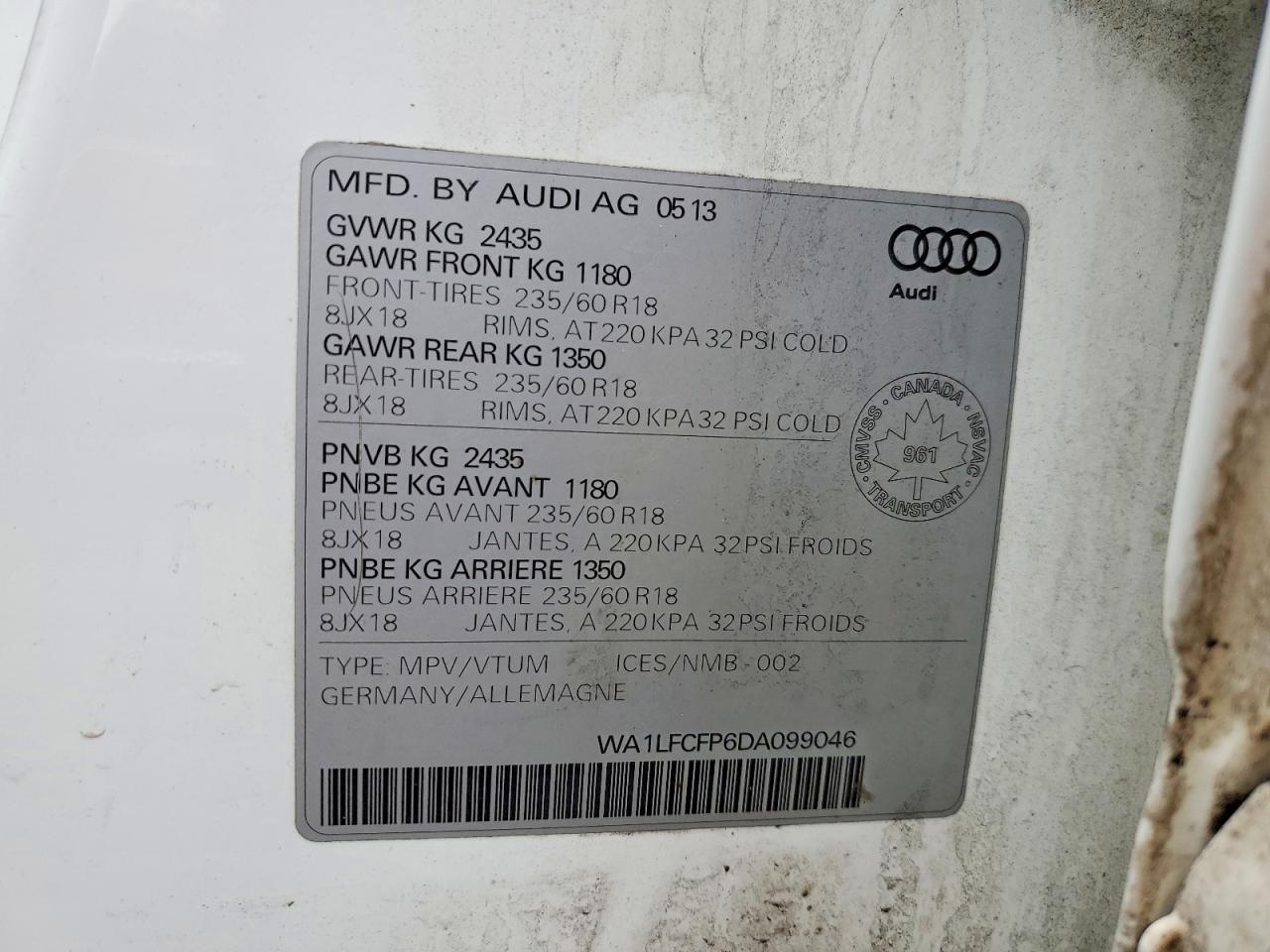 2013 AUDI Q5