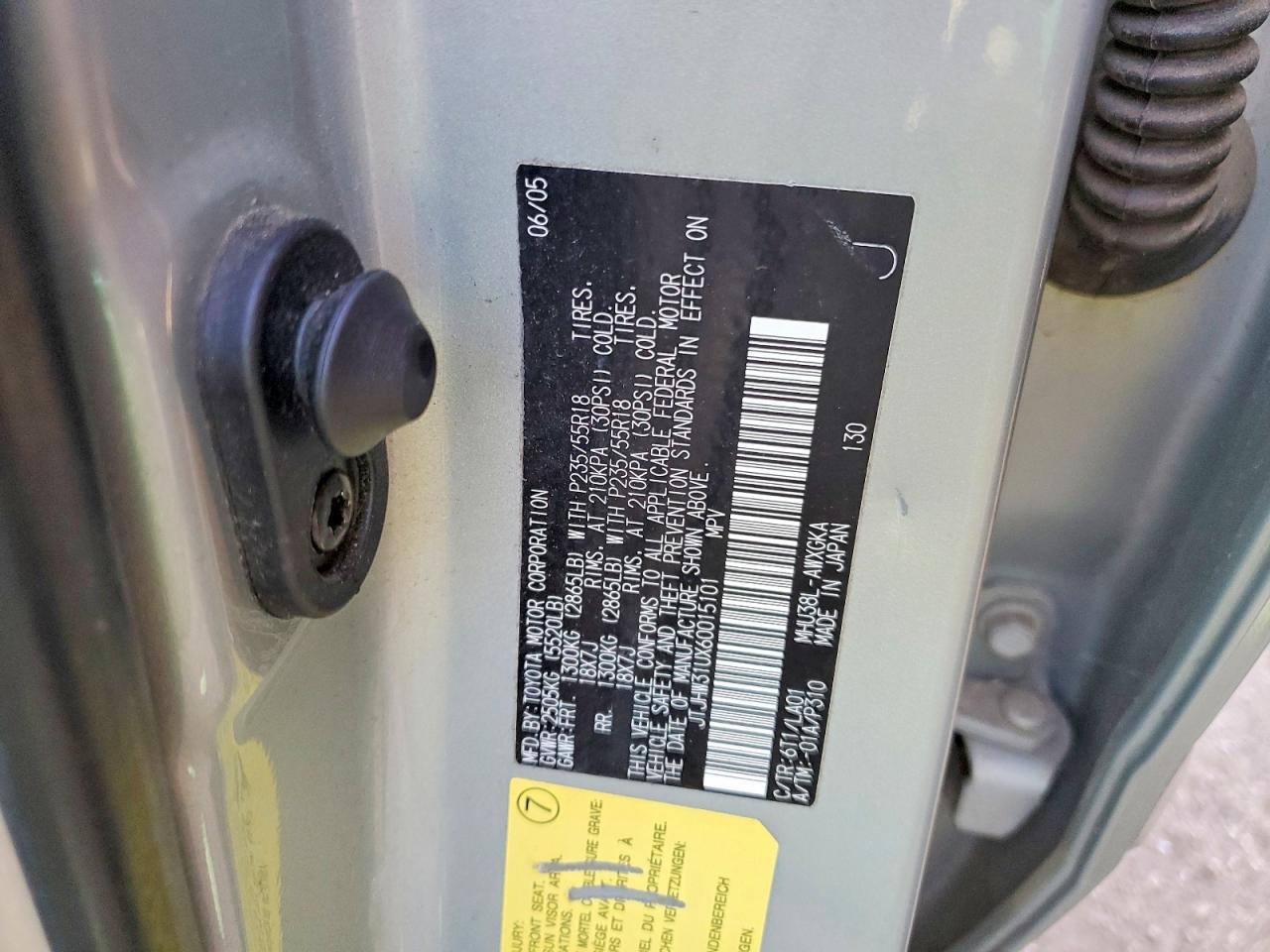 2006 LEXUS RX 400H