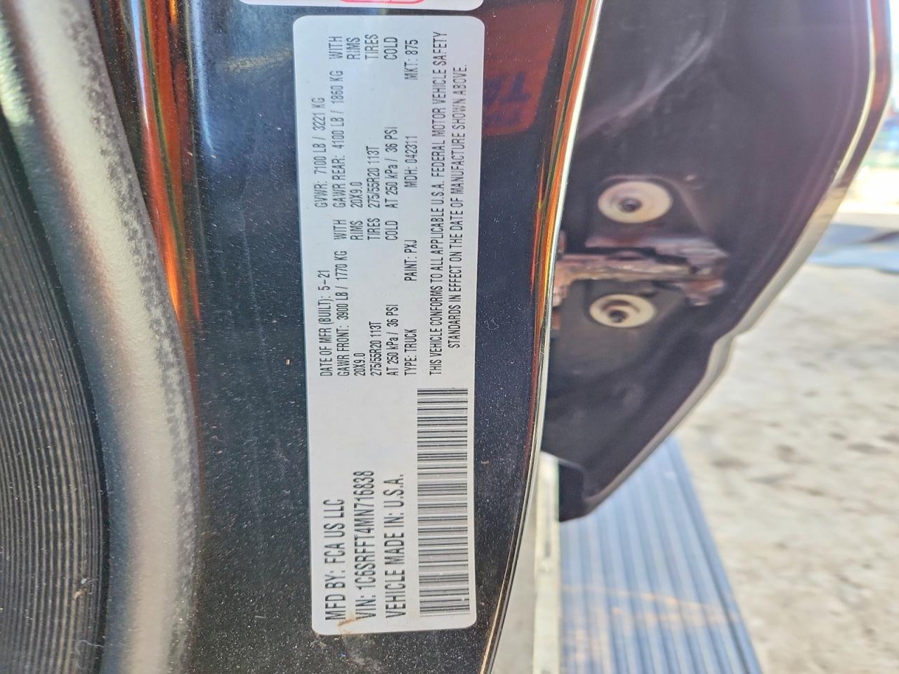 2021 RAM 1500