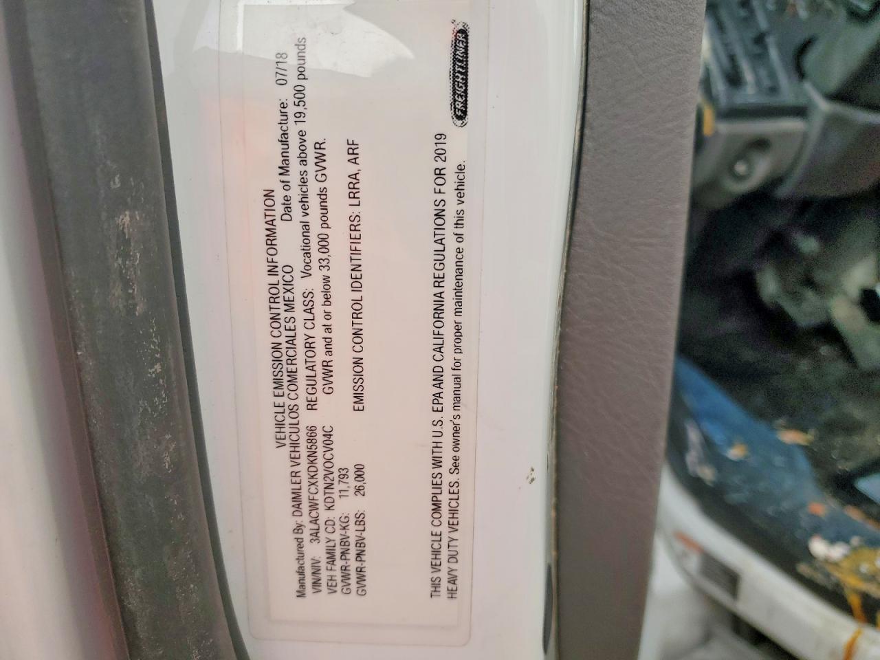 2019 FREIGHTLINER M2