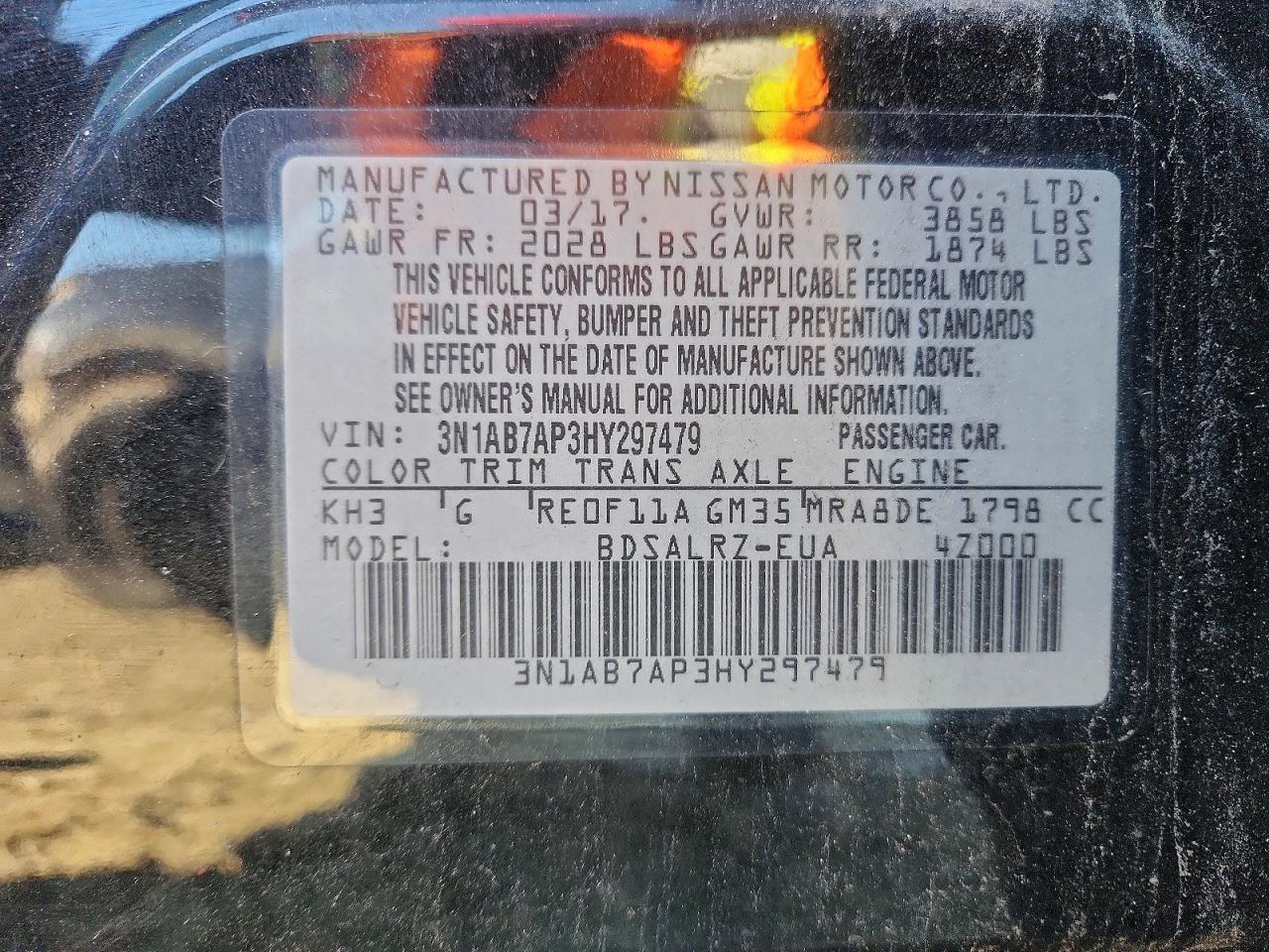 2017 NISSAN SENTRA
