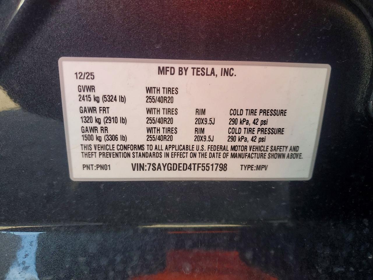 2026 TESLA MODEL Y