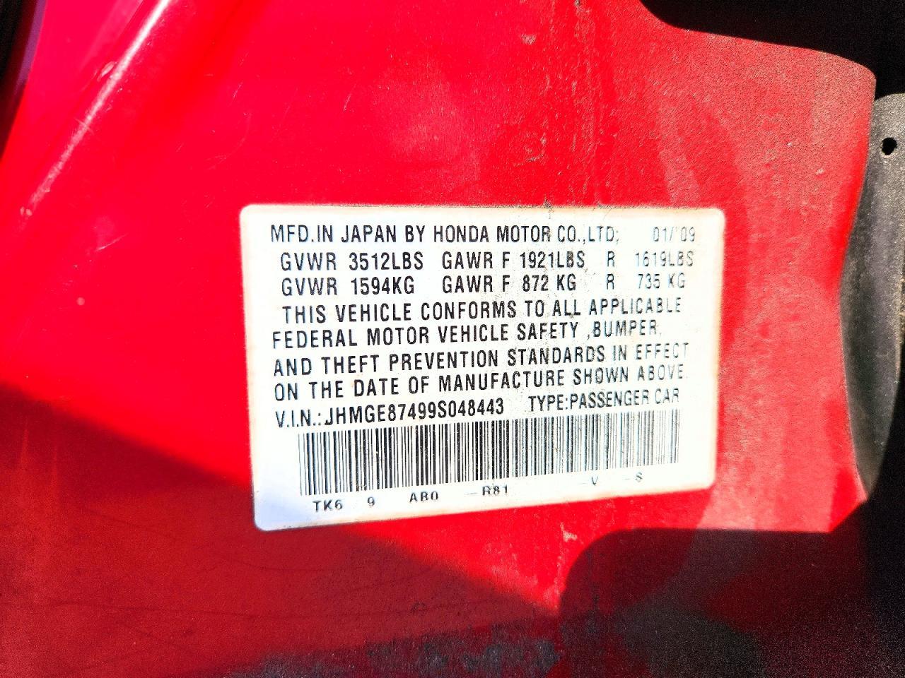 2009 HONDA FIT