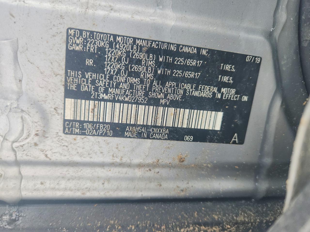 2019 TOYOTA RAV4