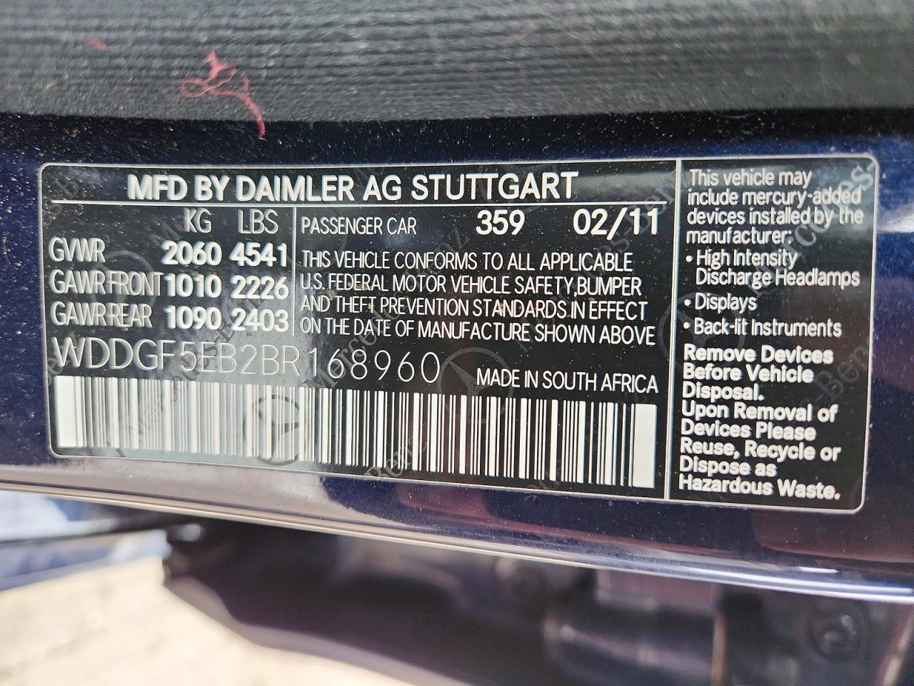 2011 MERCEDES-BENZ C-CLASS