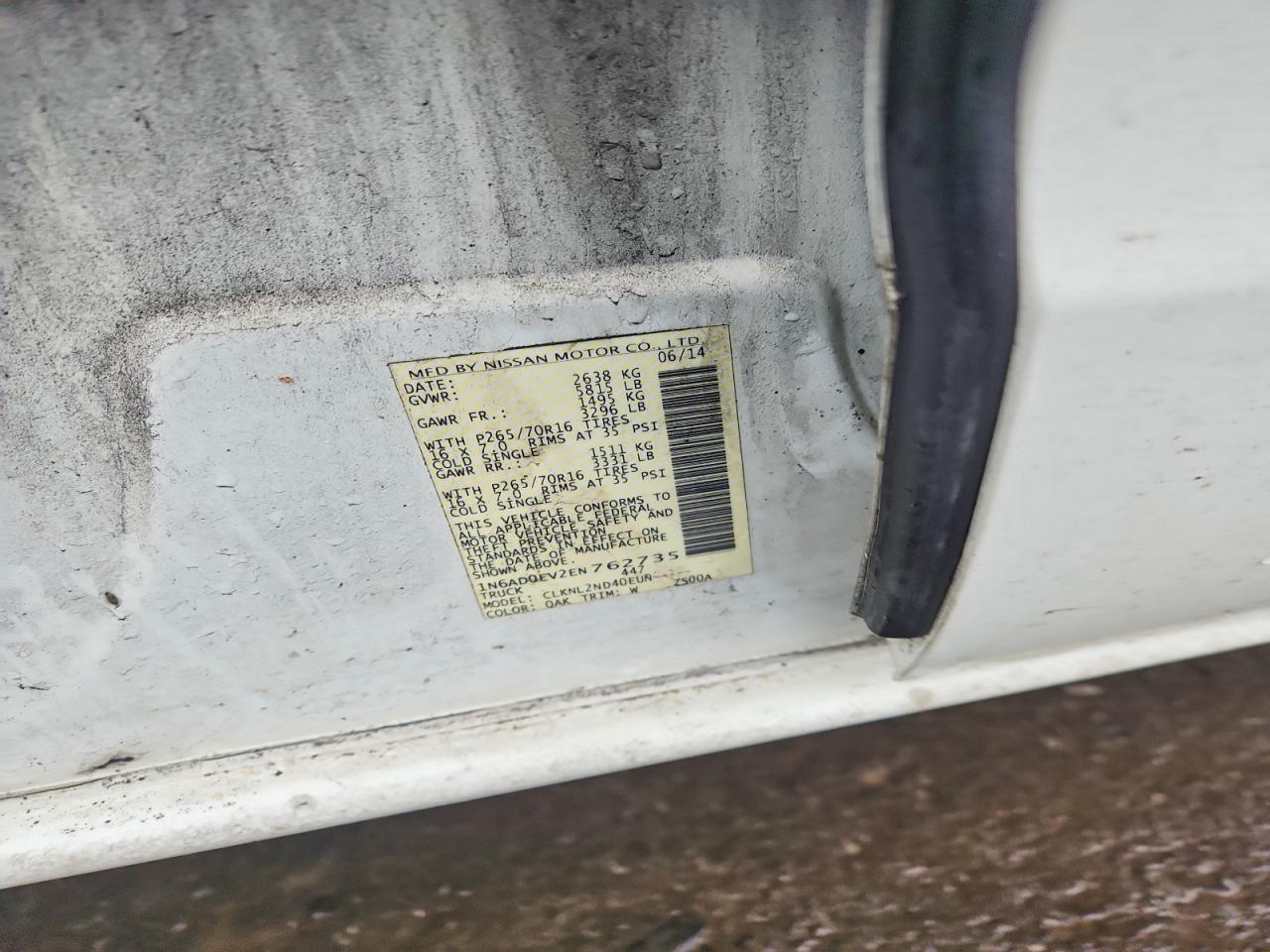 2014 NISSAN Frontier