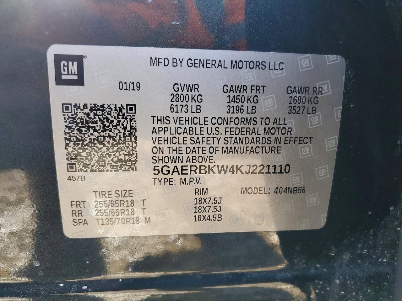 2019 BUICK ENCLAVE
